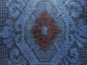 アンティーク　華紋織り出し本場村山泥大島紬着物